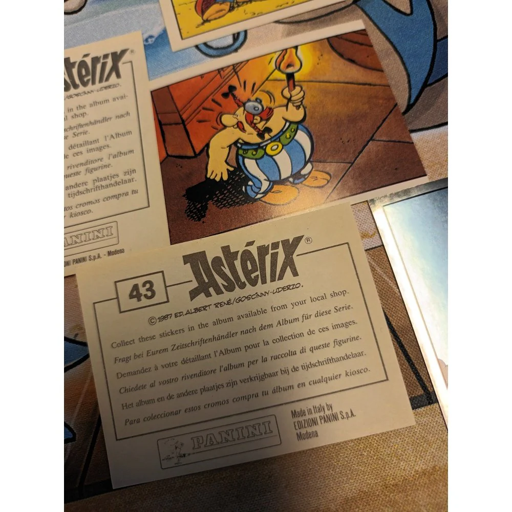 Asterix Panini Stickers fra år 1987! - Image 5