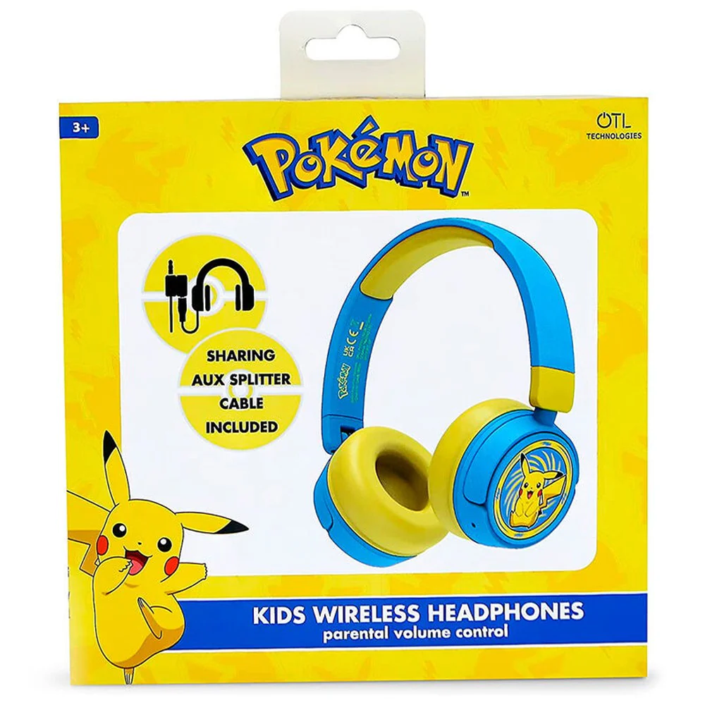 Pikachu Pokemon trådløse hodetelefoner for barn - Image 4