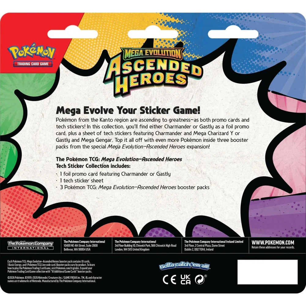 Maks 1 per pers. Pokemon Ascended Heroes Tech Sticker - Charmander - Image 3