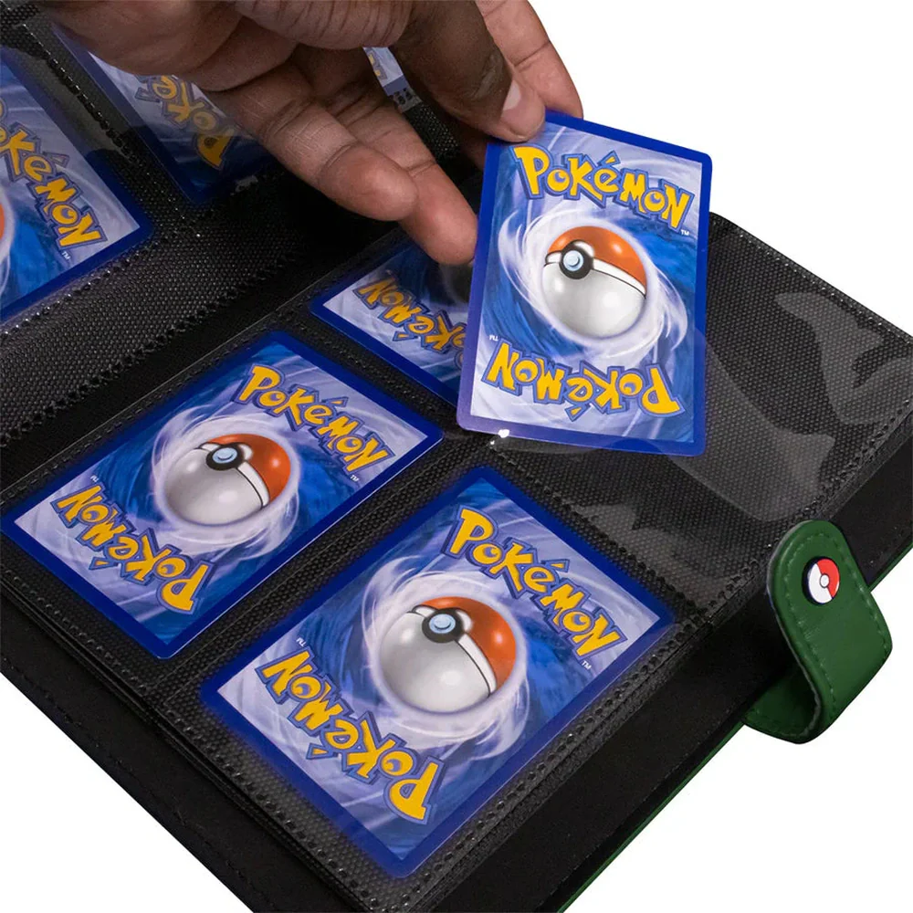 Premium Green 4-Pocket Snap Binder for Pokemon - Image 2