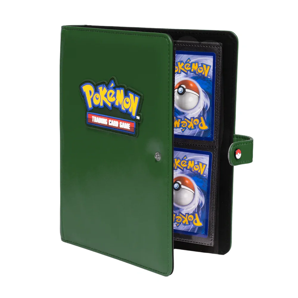 Premium Green 4-Pocket Snap Binder for Pokemon - Image 3